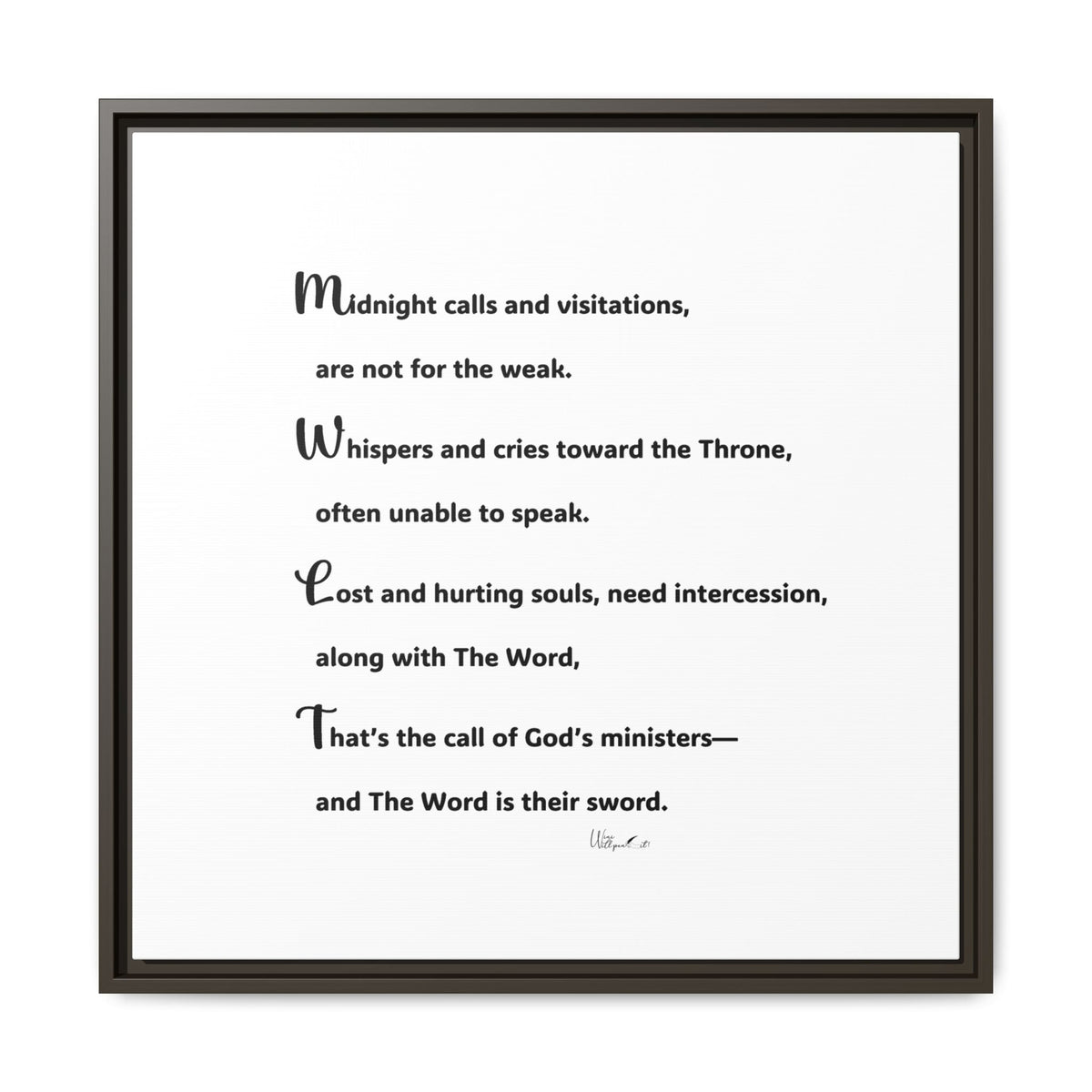 Matte Canvas, Framed (Multi-color)