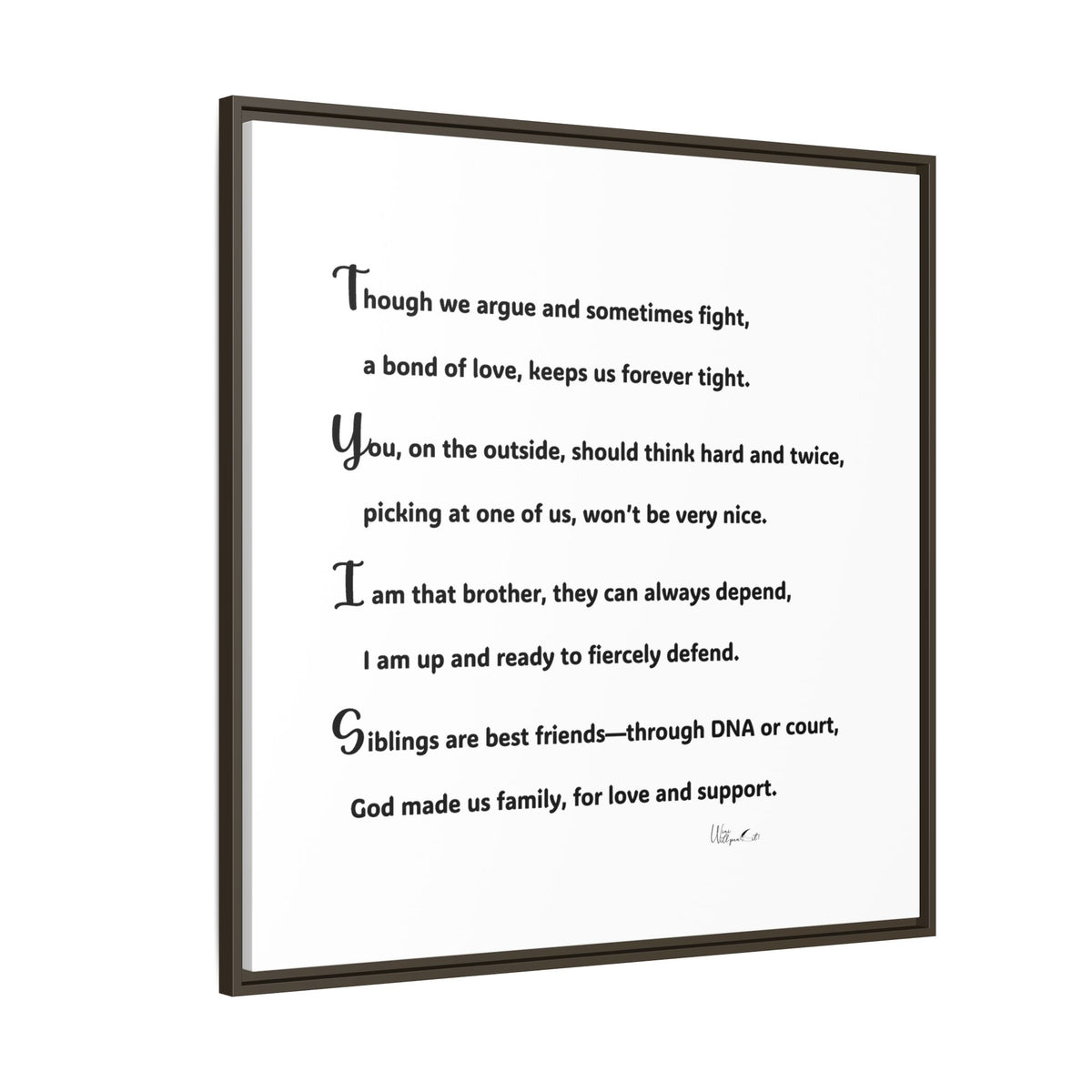 Matte Canvas, Framed (Multi-color)
