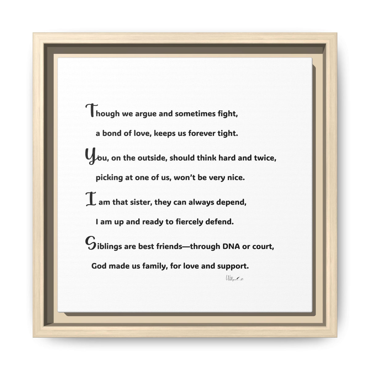 Matte Canvas, Framed (Multi-color)