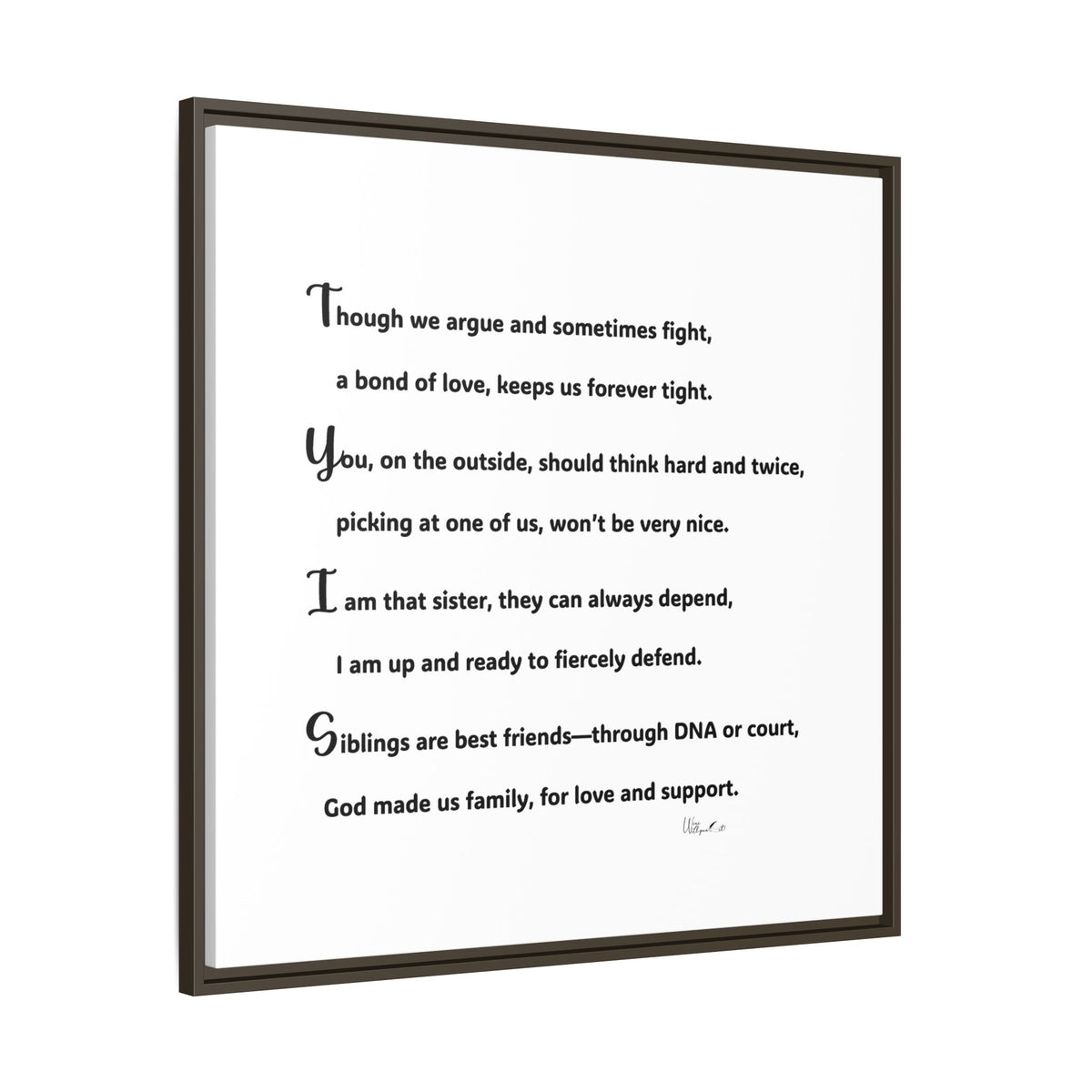 Matte Canvas, Framed (Multi-color)