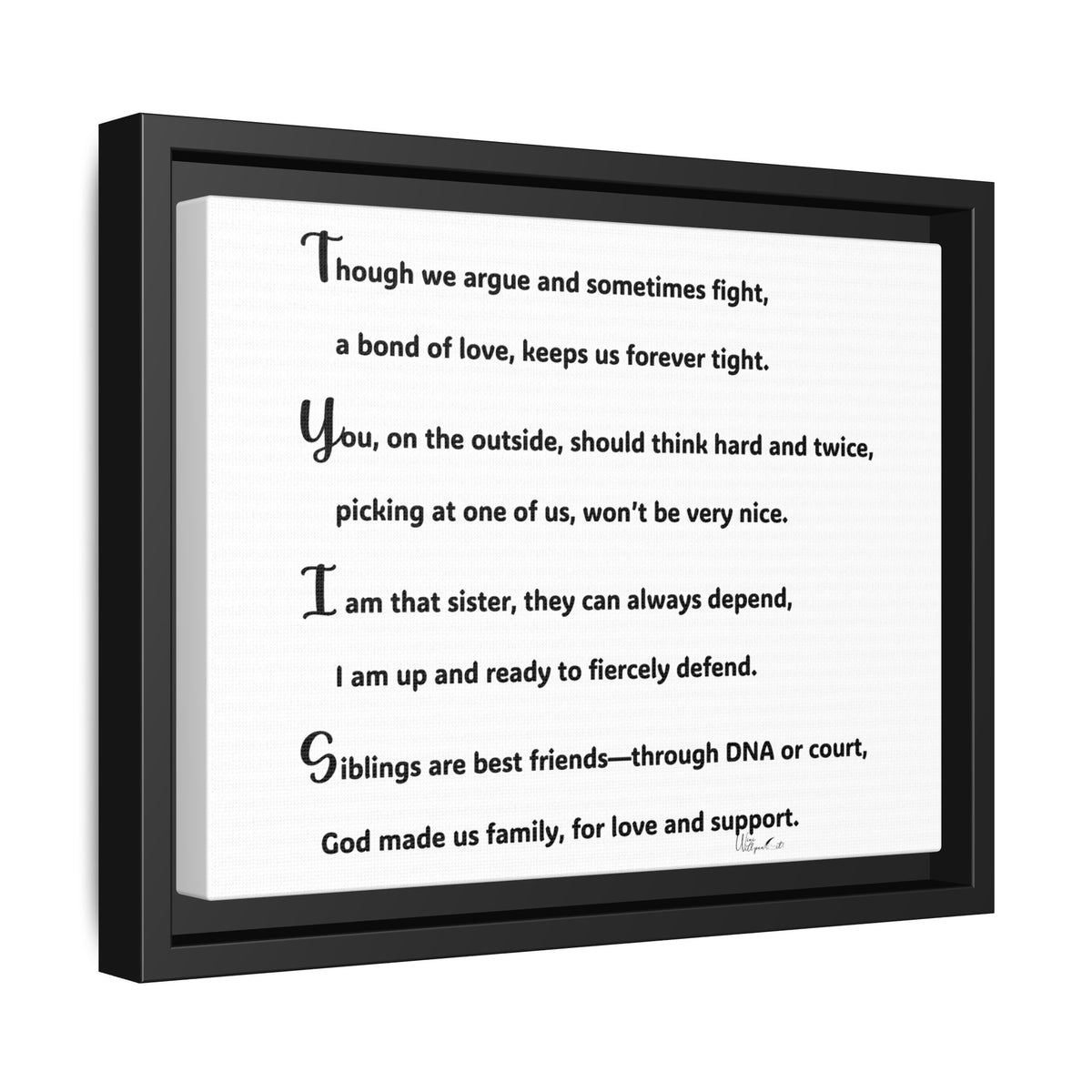 Matte Canvas, Framed (Multi-color)