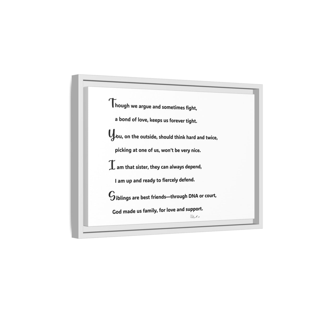 Matte Canvas, Framed (Multi-color)