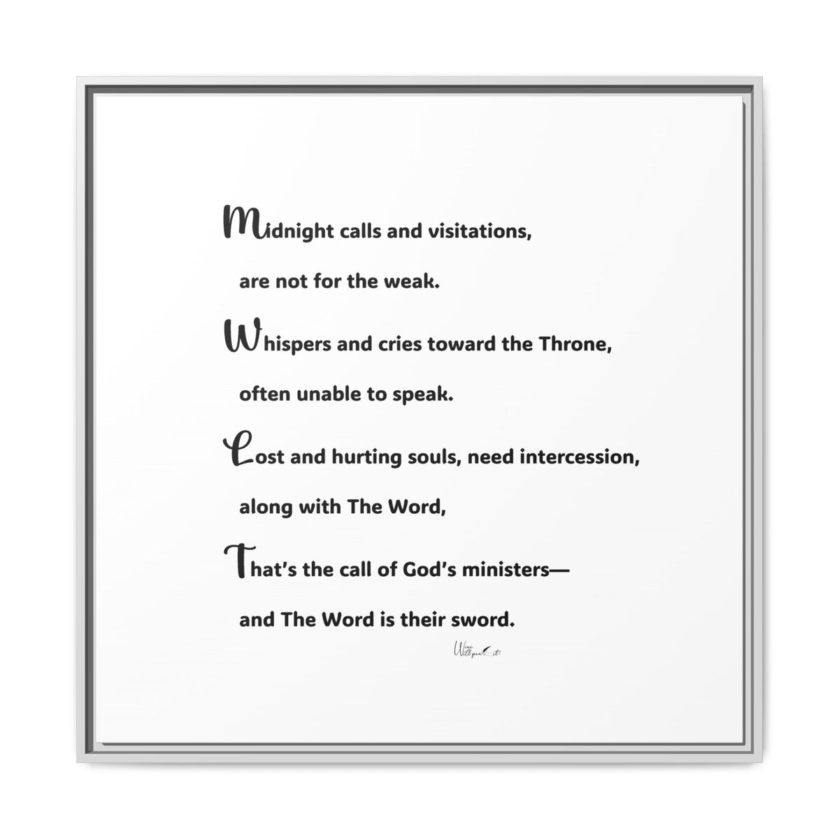 Matte Canvas, Framed (Multi-color)
