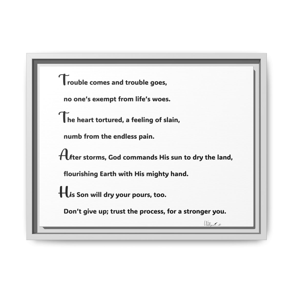 Matte Canvas, Framed (Multi-color)