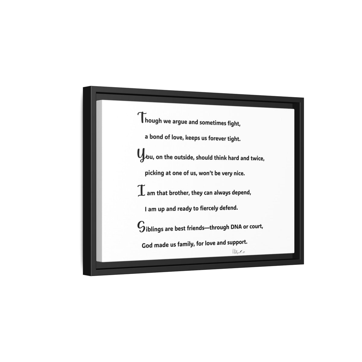 Matte Canvas, Framed (Multi-color)