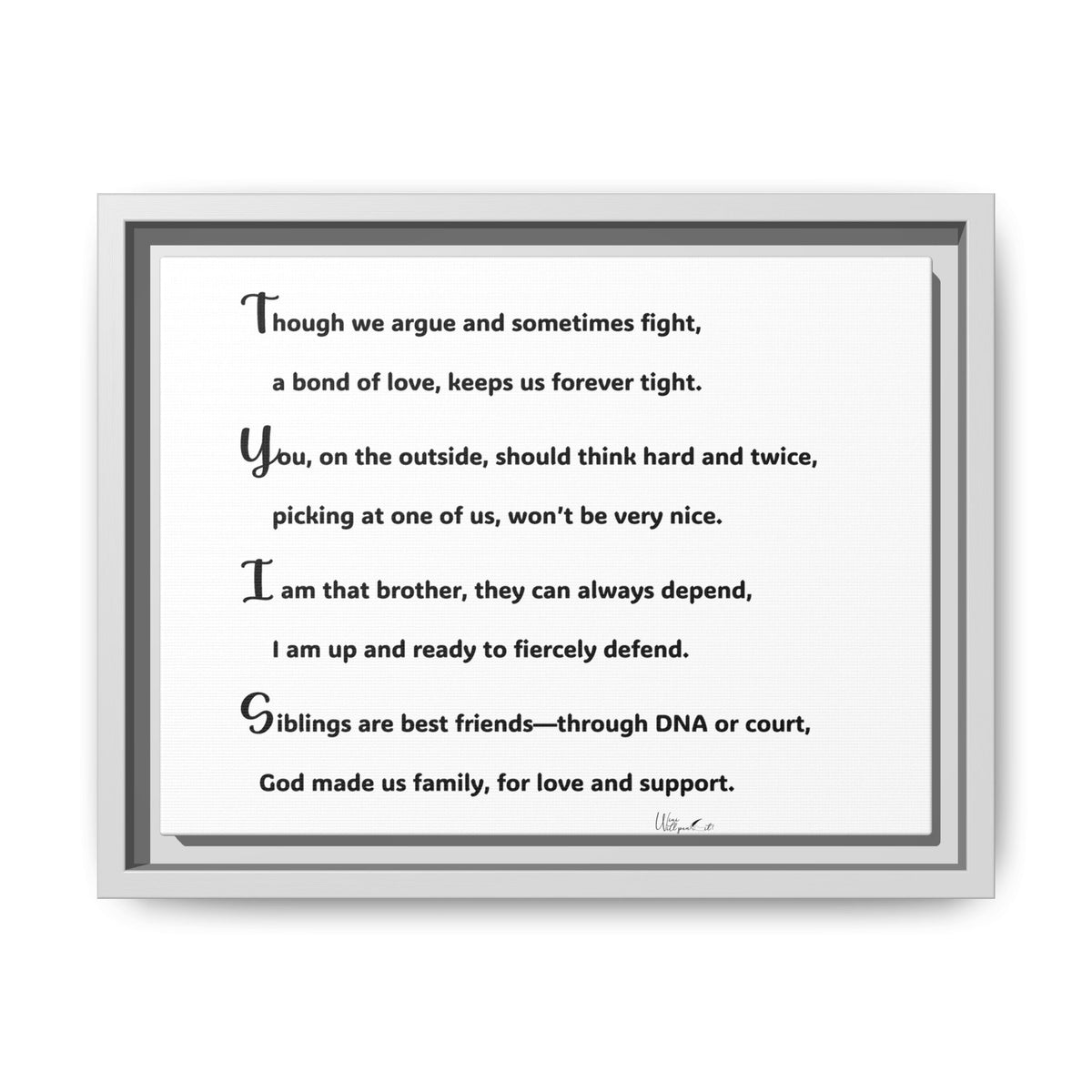 Matte Canvas, Framed (Multi-color)