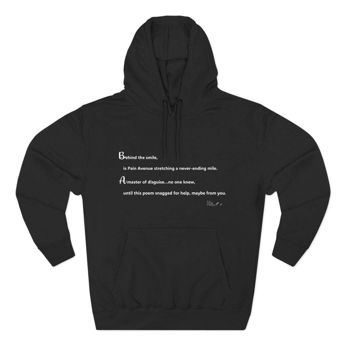 Three-Panel Fleece Hoodie