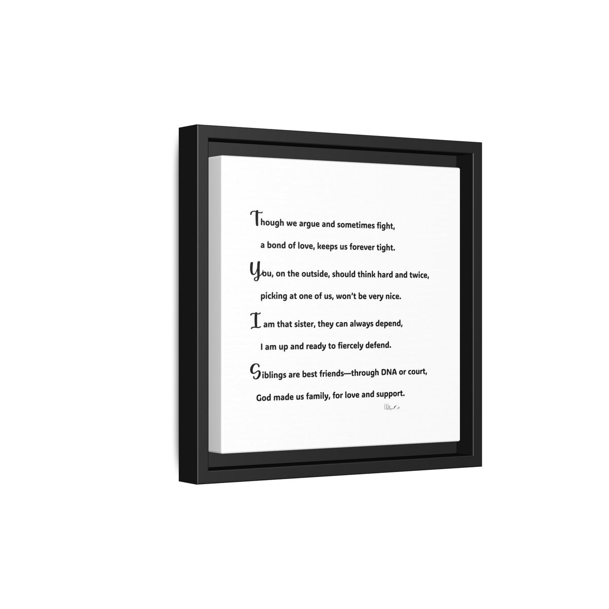Matte Canvas, Framed (Multi-color)