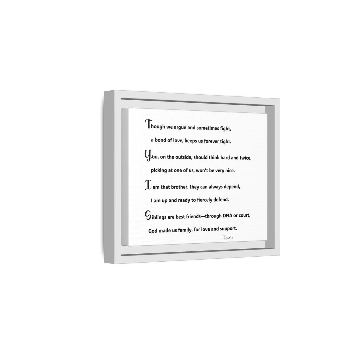 Matte Canvas, Framed (Multi-color)
