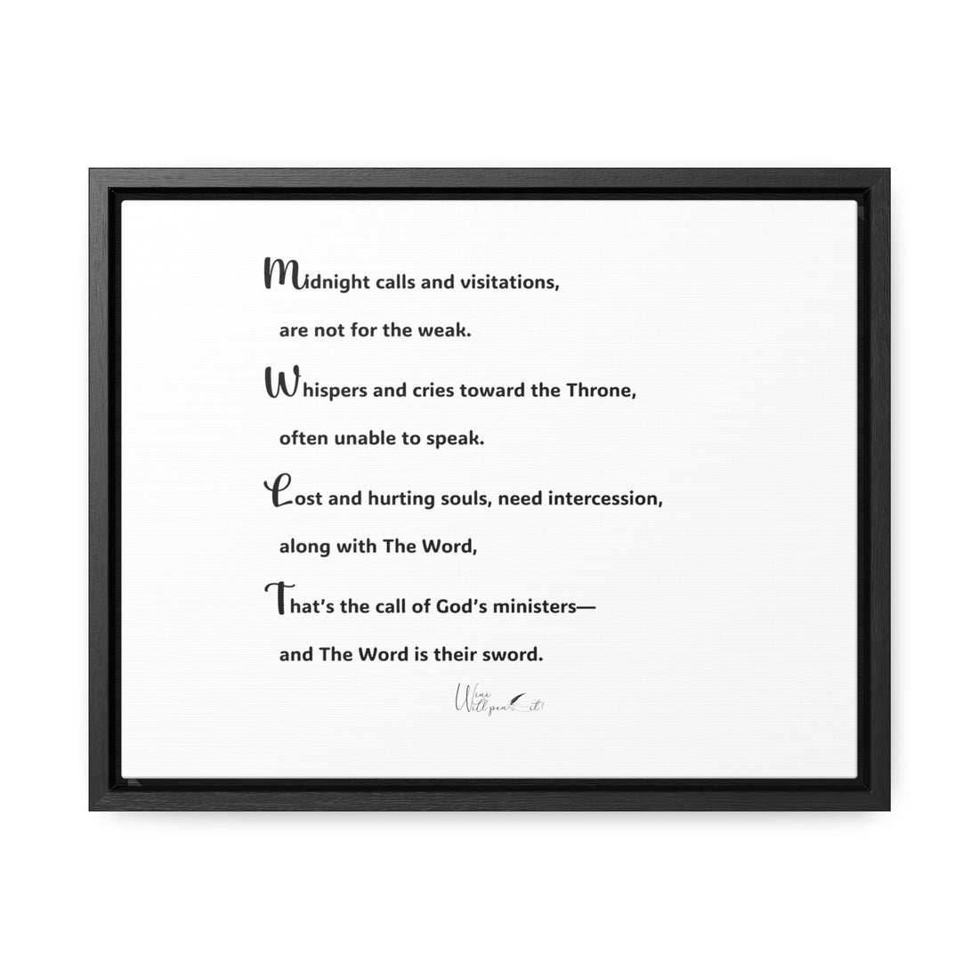 Gallery Canvas Wraps, Horizontal Frame