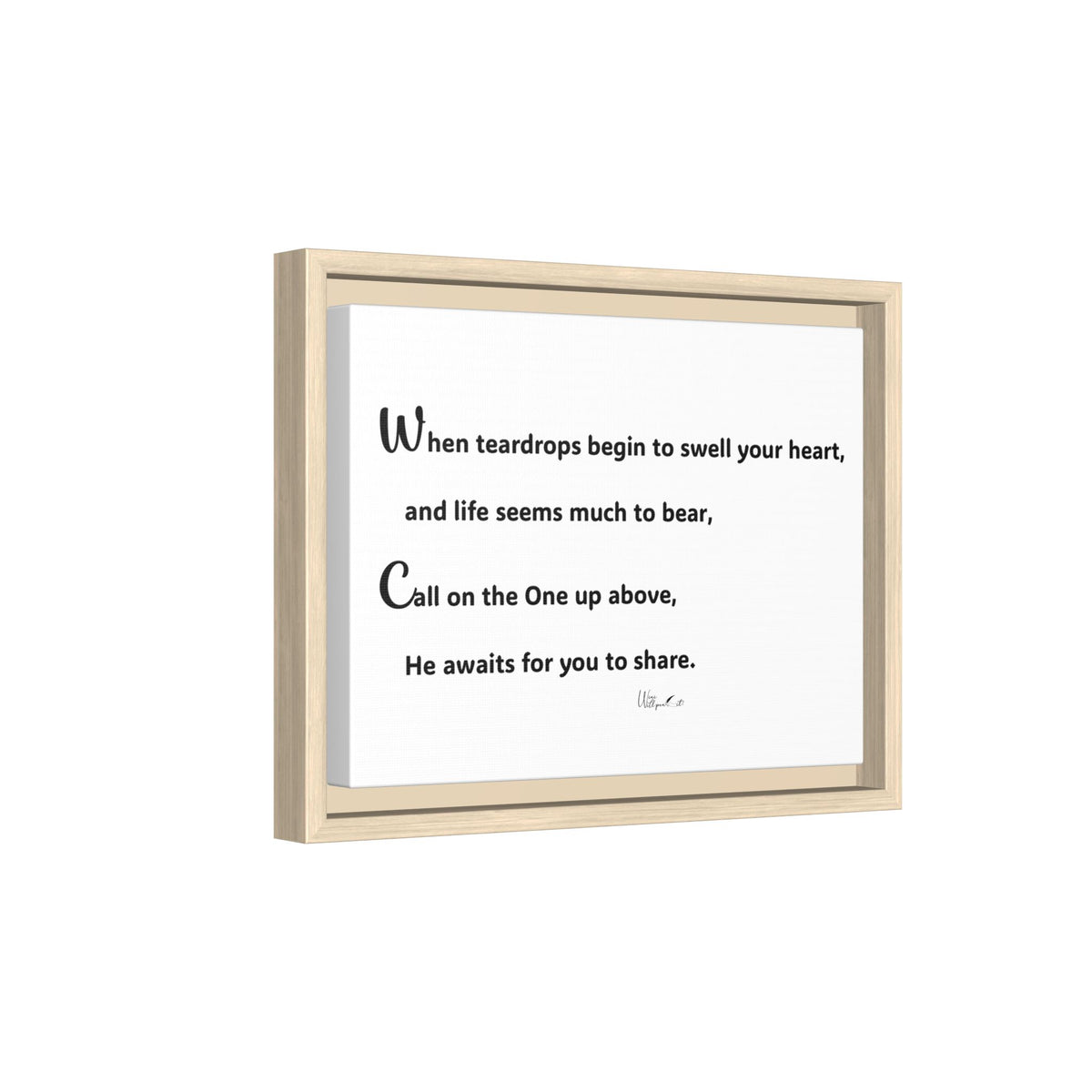 Matte Canvas, Framed (Multi-color)