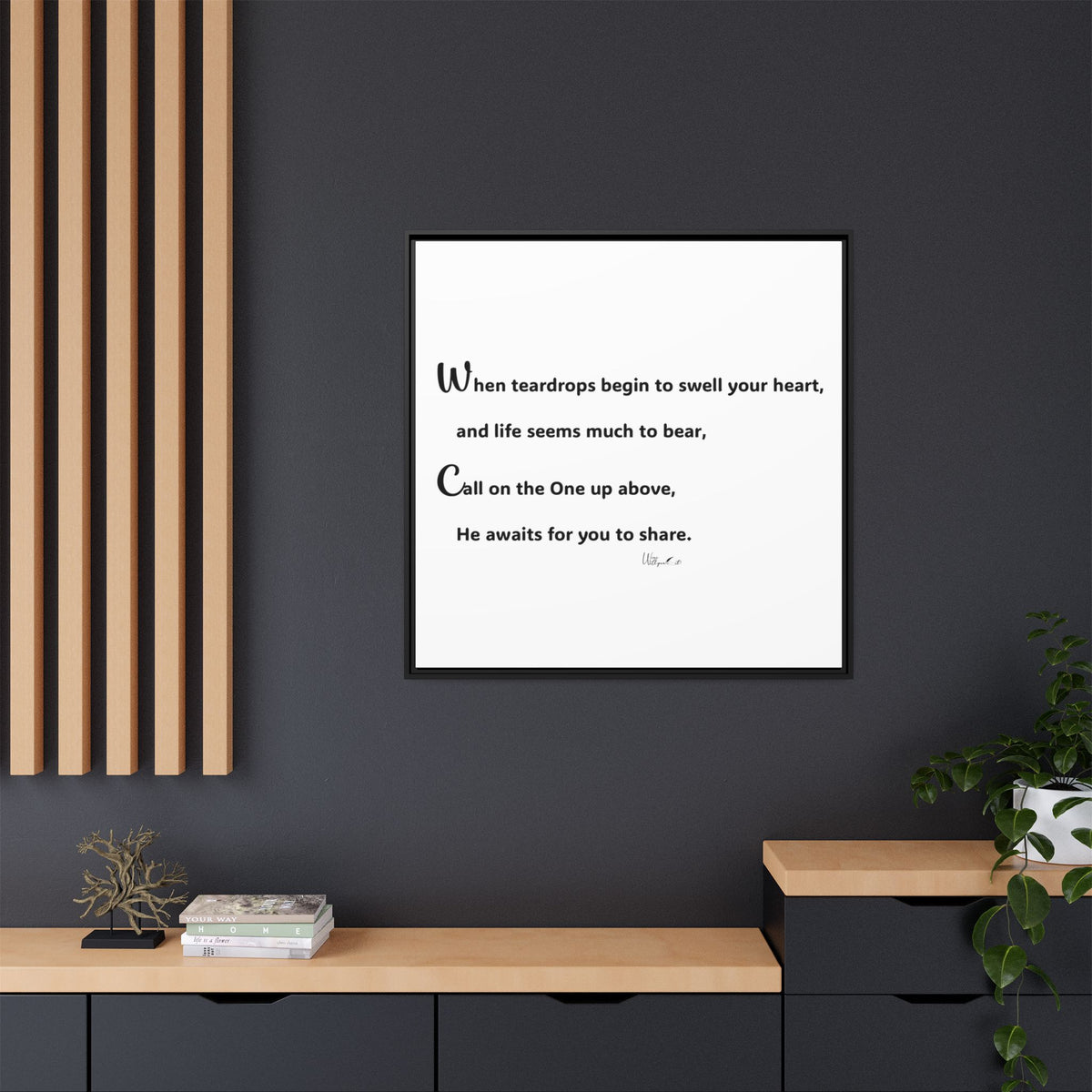 Matte Canvas, Framed (Multi-color)