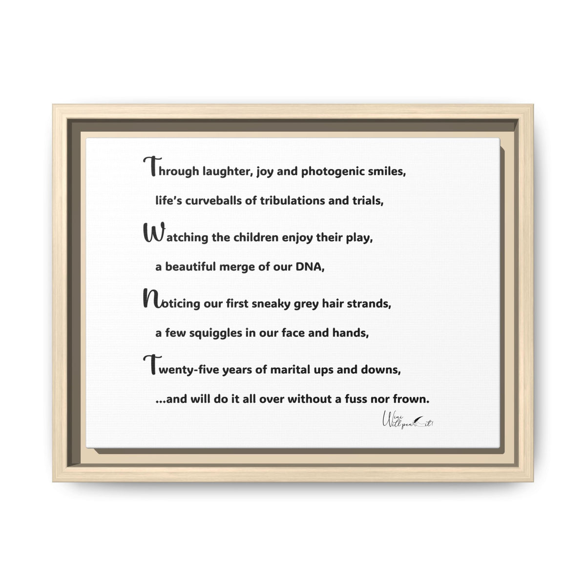 Matte Canvas, Framed (Multi-color)