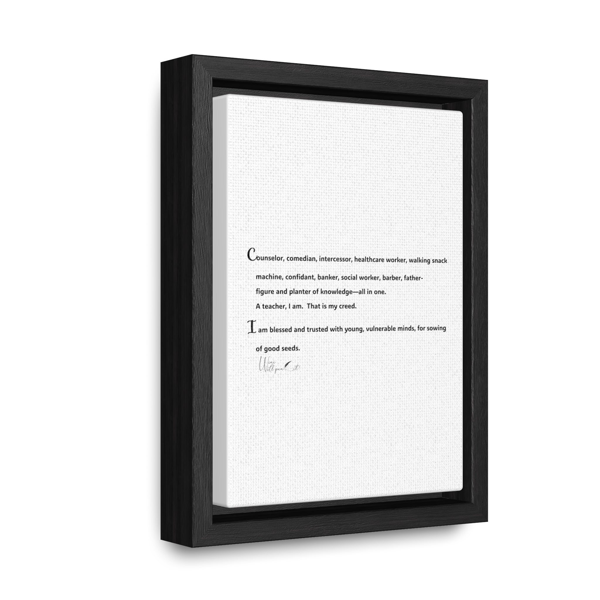 Gallery Canvas Wraps, Vertical Frame