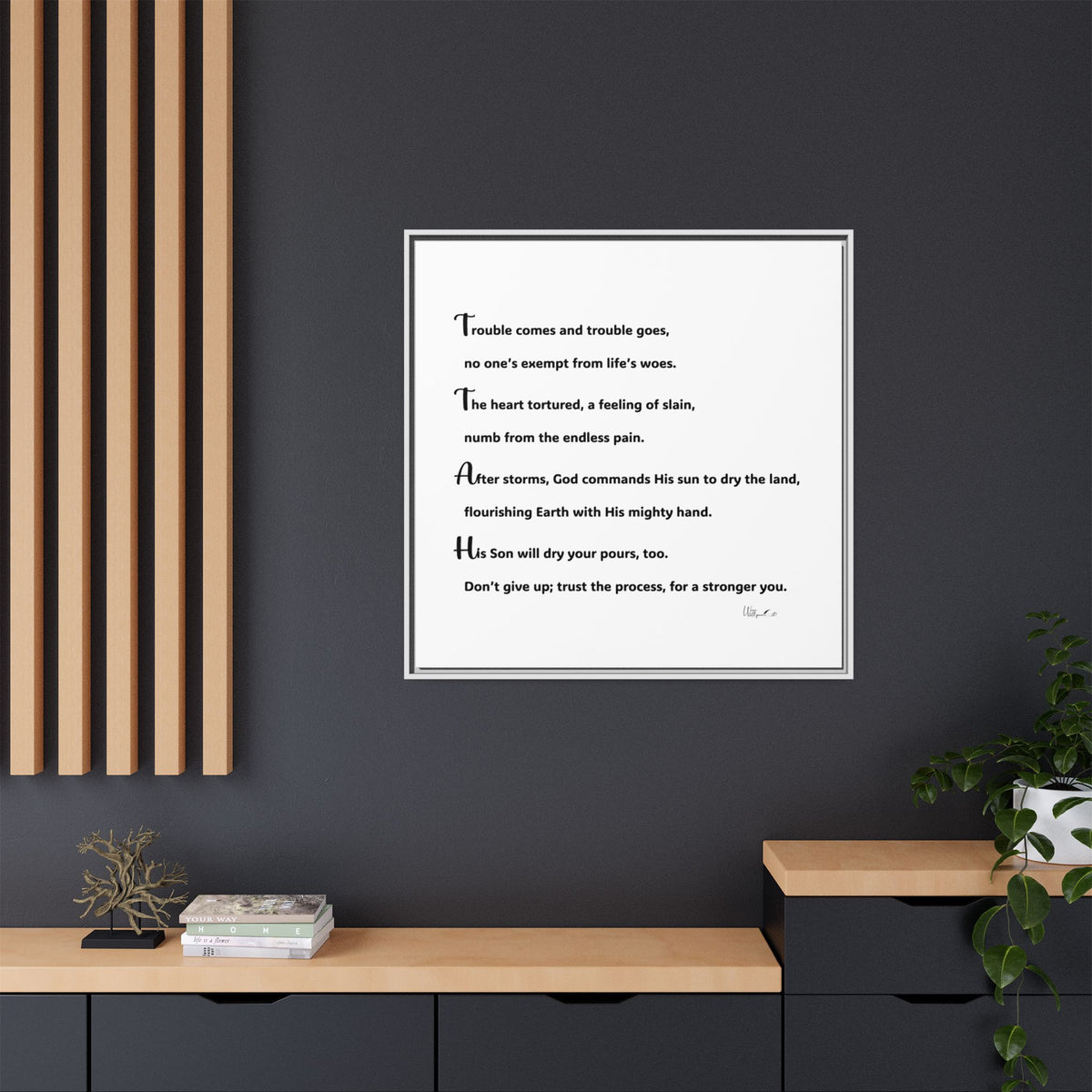Matte Canvas, Framed (Multi-color)
