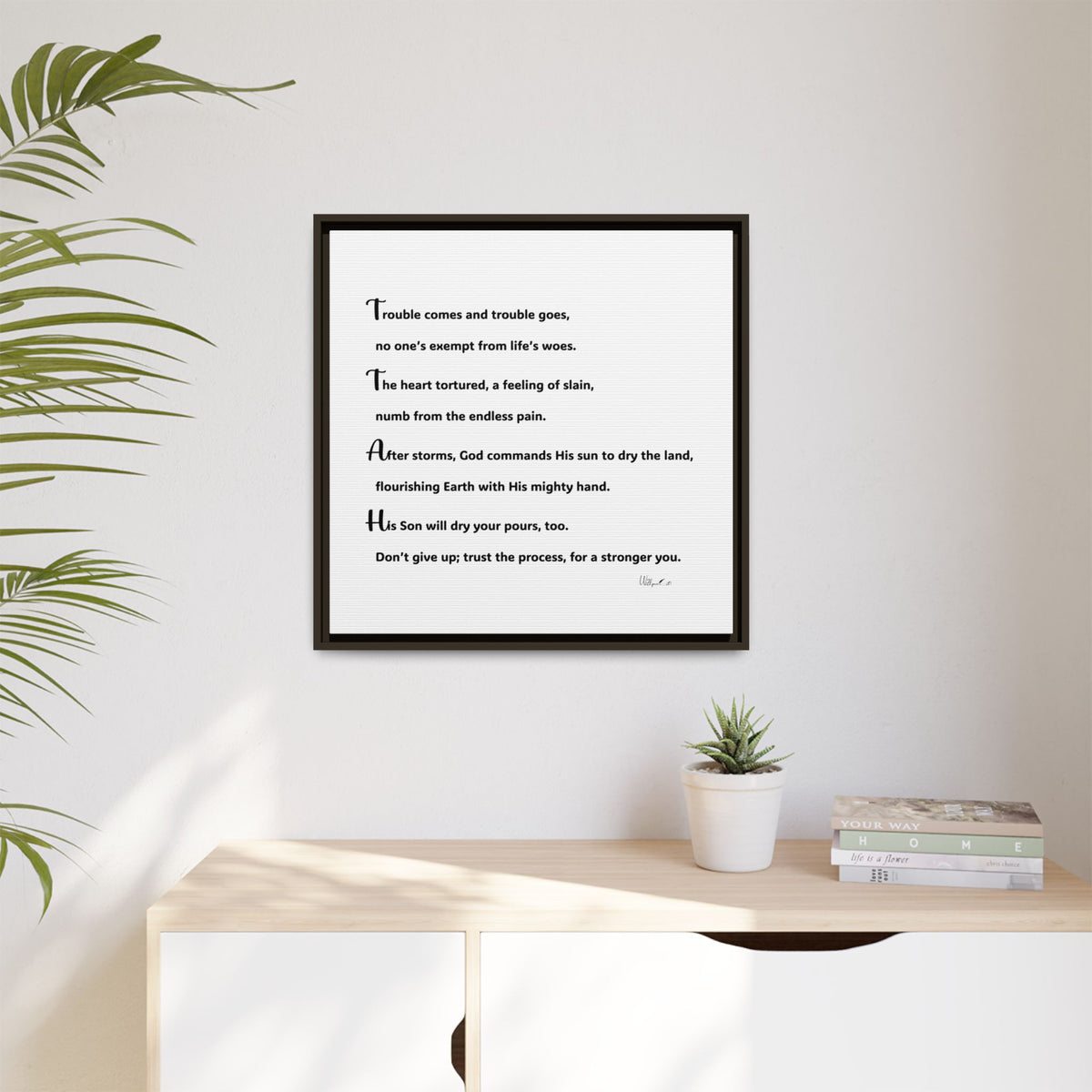 Matte Canvas, Framed (Multi-color)