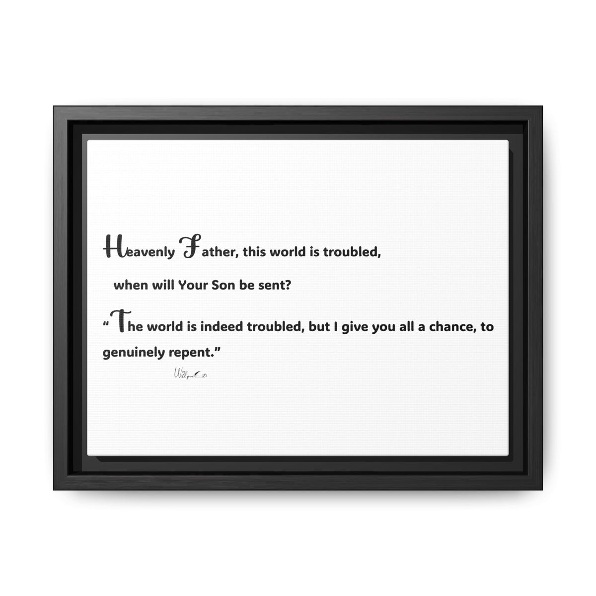 Matte Canvas, Framed (Multi-color)