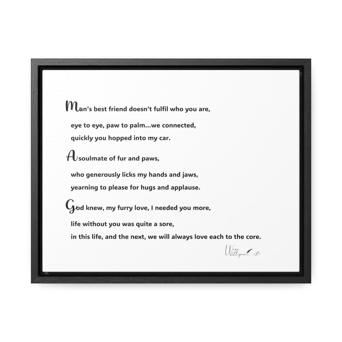 Gallery Canvas Wraps, Horizontal Frame