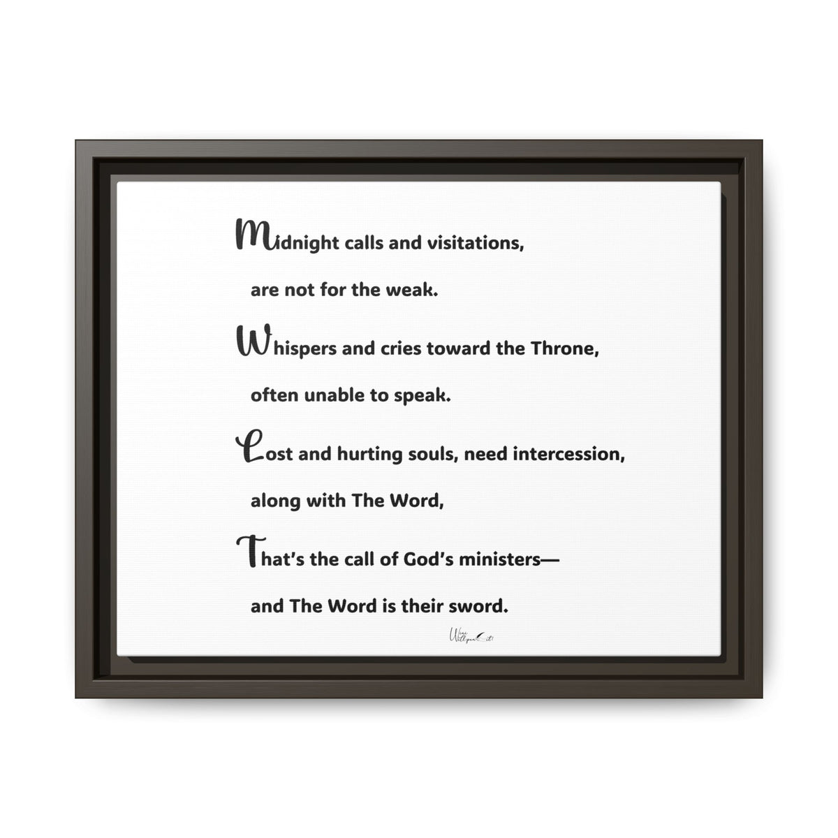 Matte Canvas, Framed (Multi-color)
