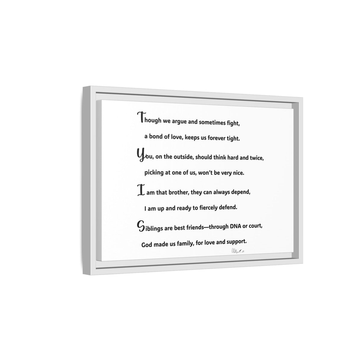 Matte Canvas, Framed (Multi-color)
