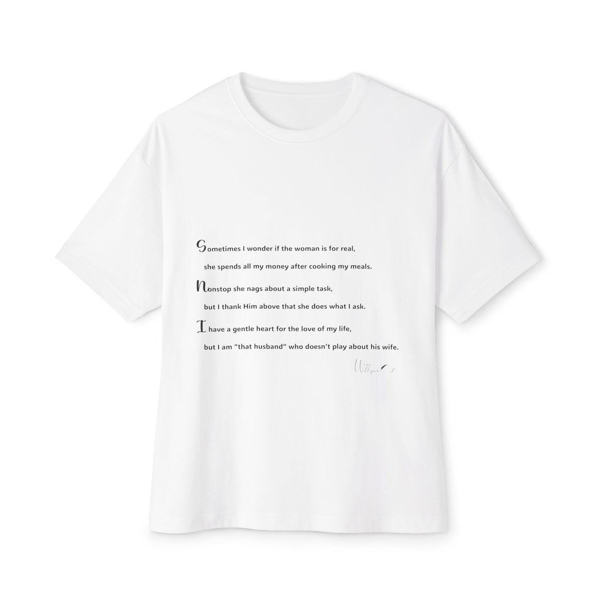 Unisex Oversized Boxy Tee