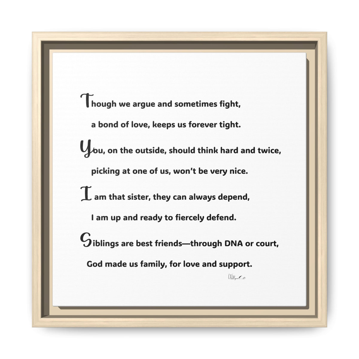 Matte Canvas, Framed (Multi-color)
