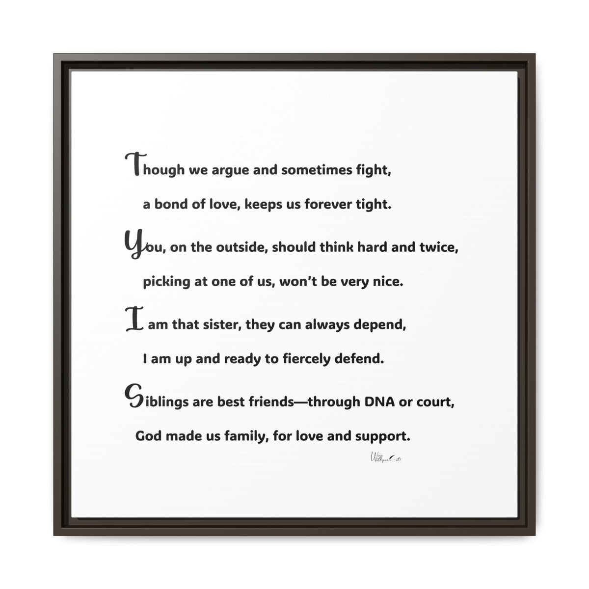 Matte Canvas, Framed (Multi-color)