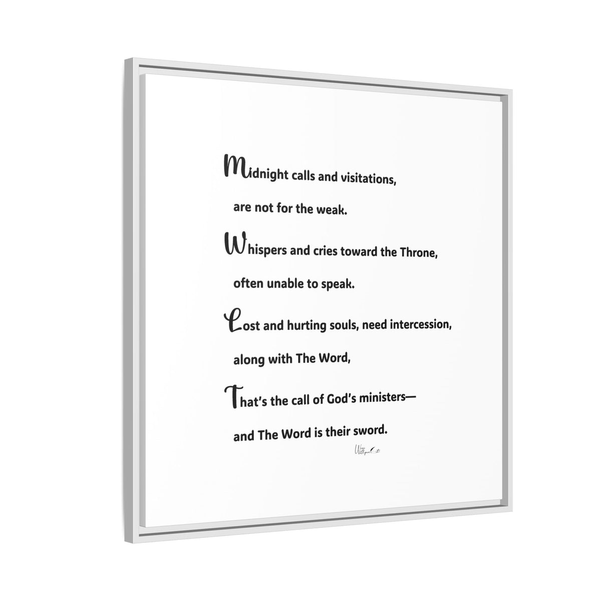 Matte Canvas, Framed (Multi-color)