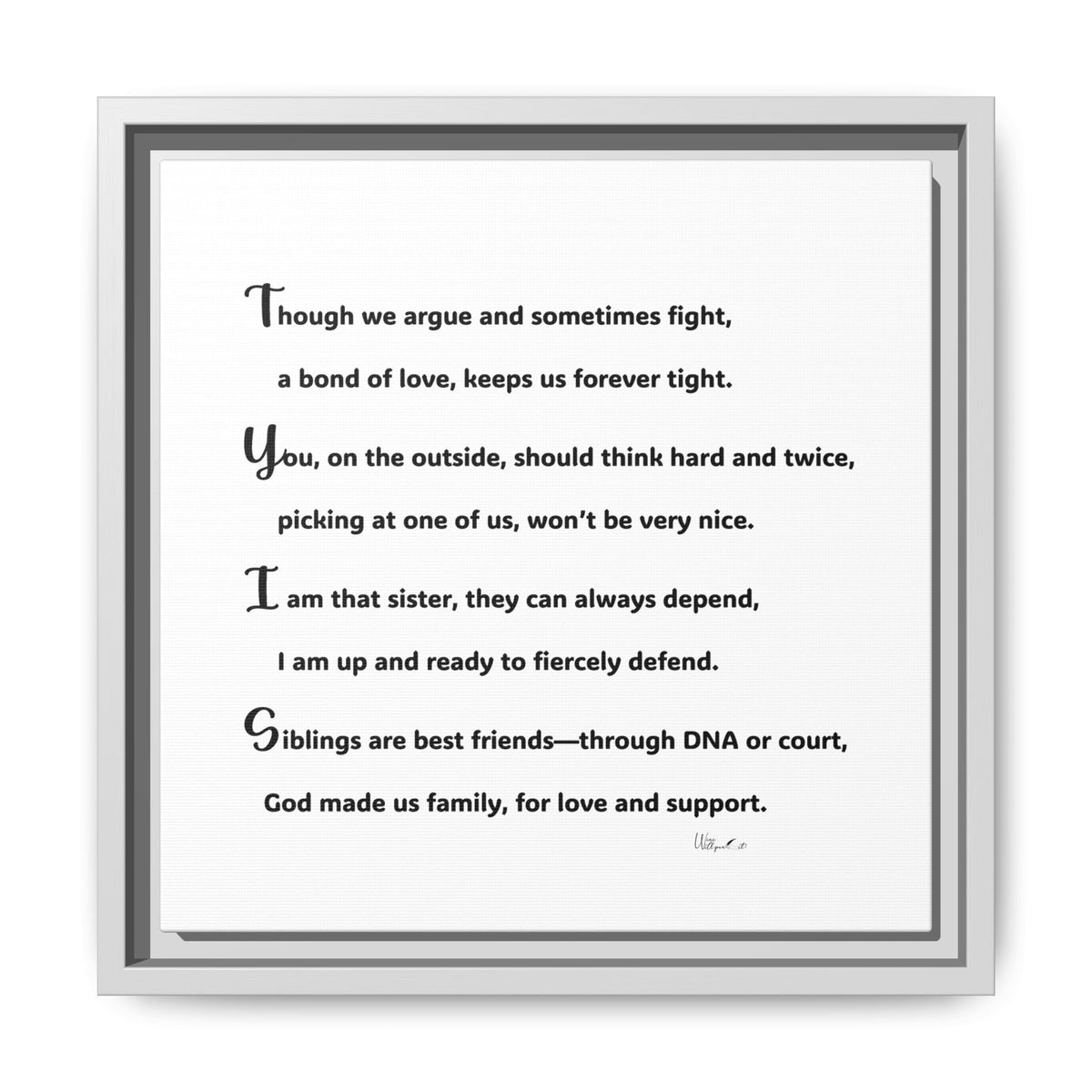 Matte Canvas, Framed (Multi-color)