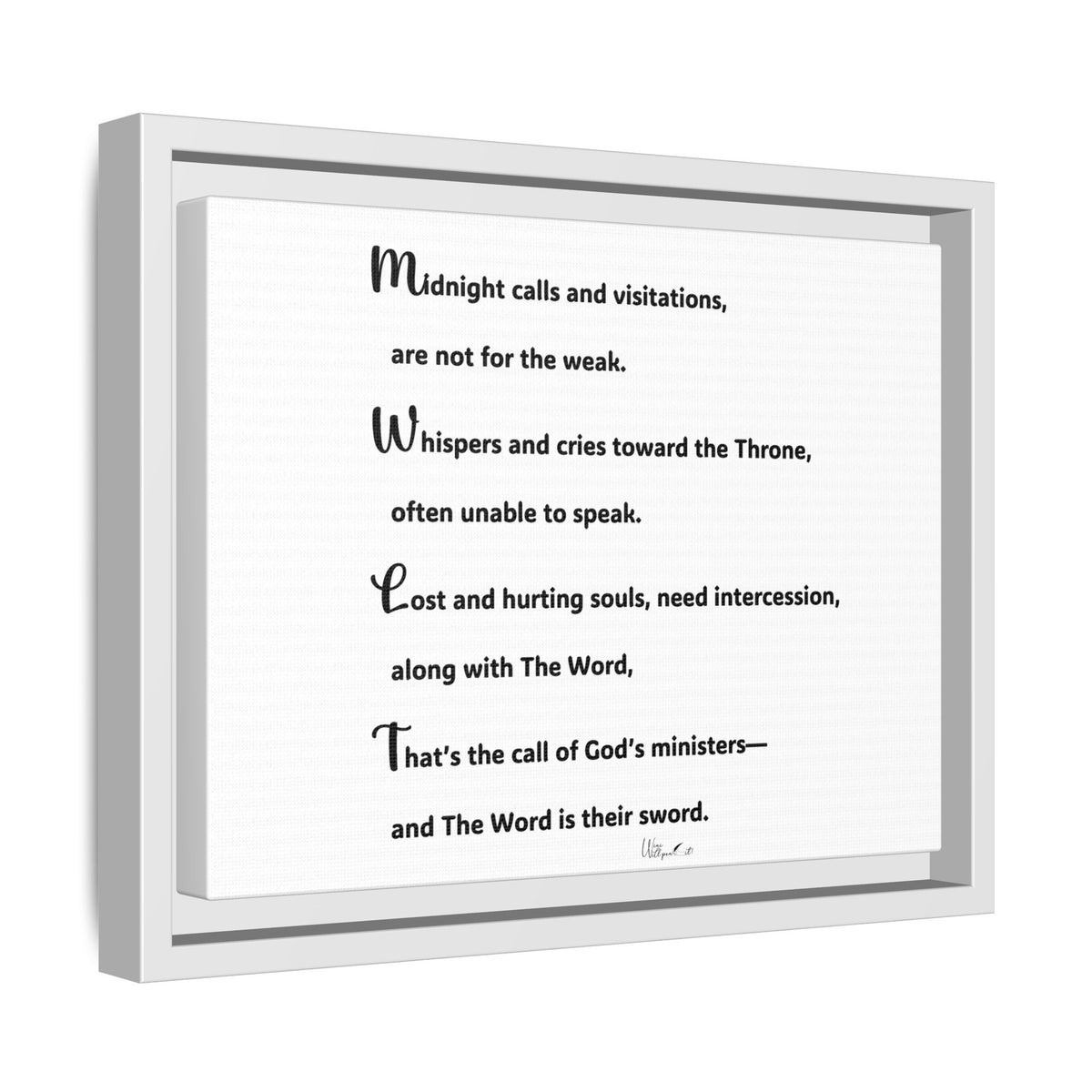 Matte Canvas, Framed (Multi-color)