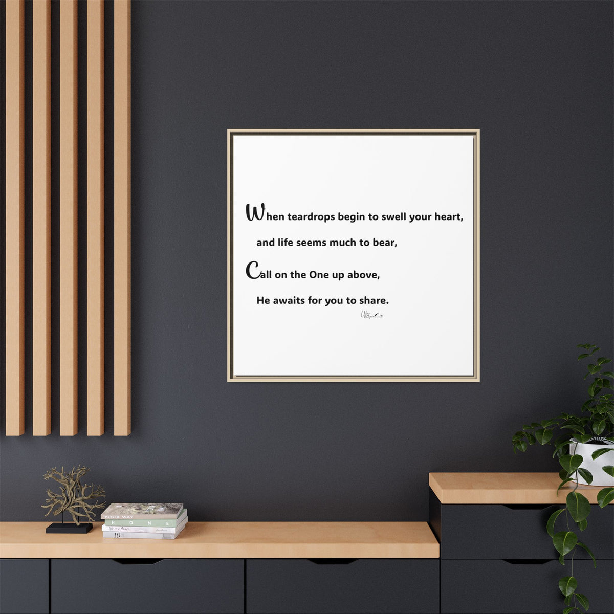 Matte Canvas, Framed (Multi-color)