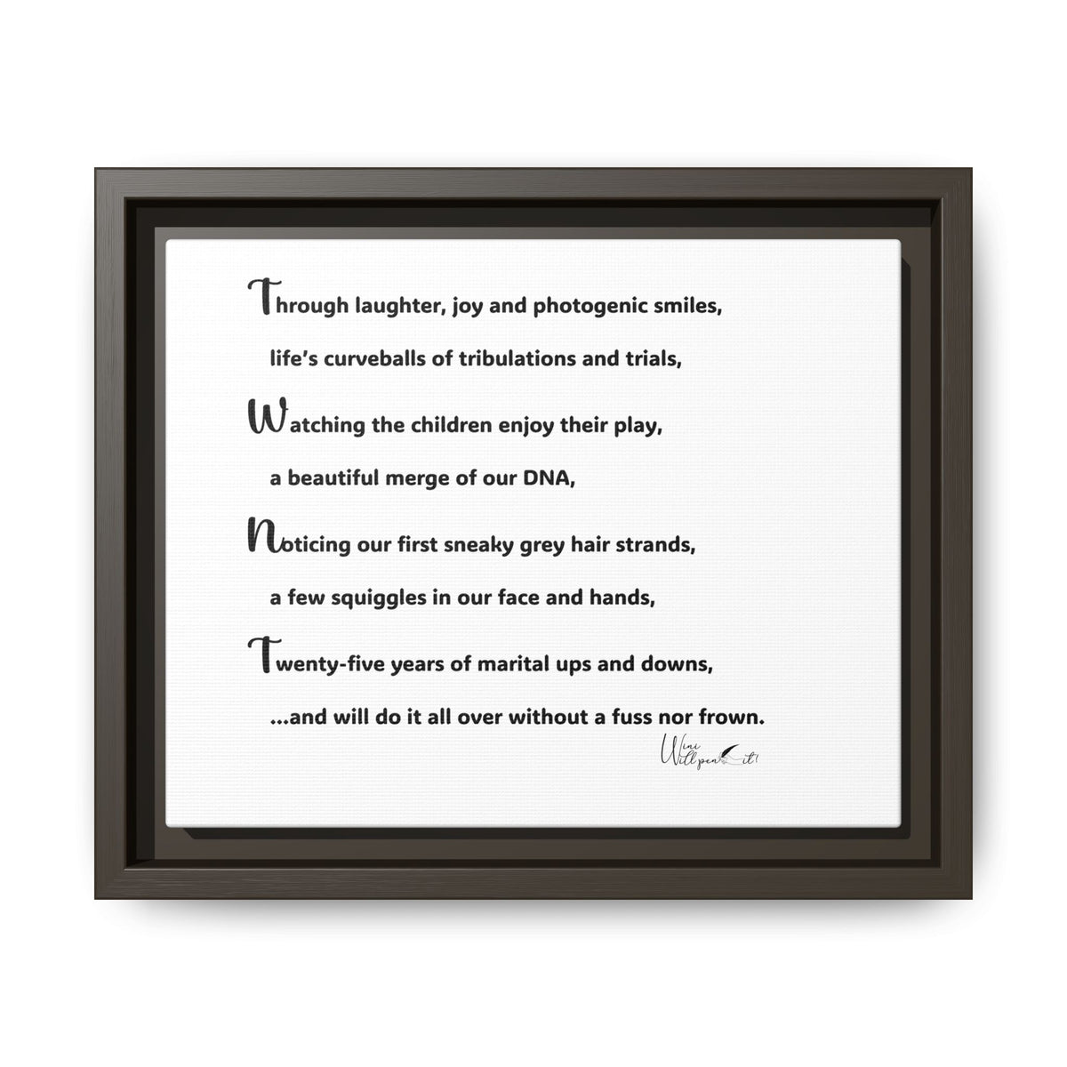 Matte Canvas, Framed (Multi-color)