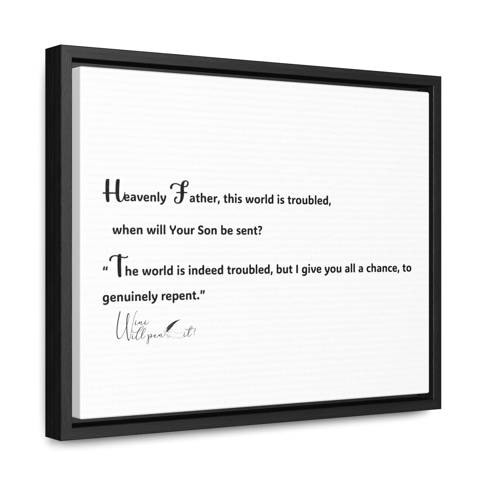 Gallery Canvas Wraps, Horizontal Frame