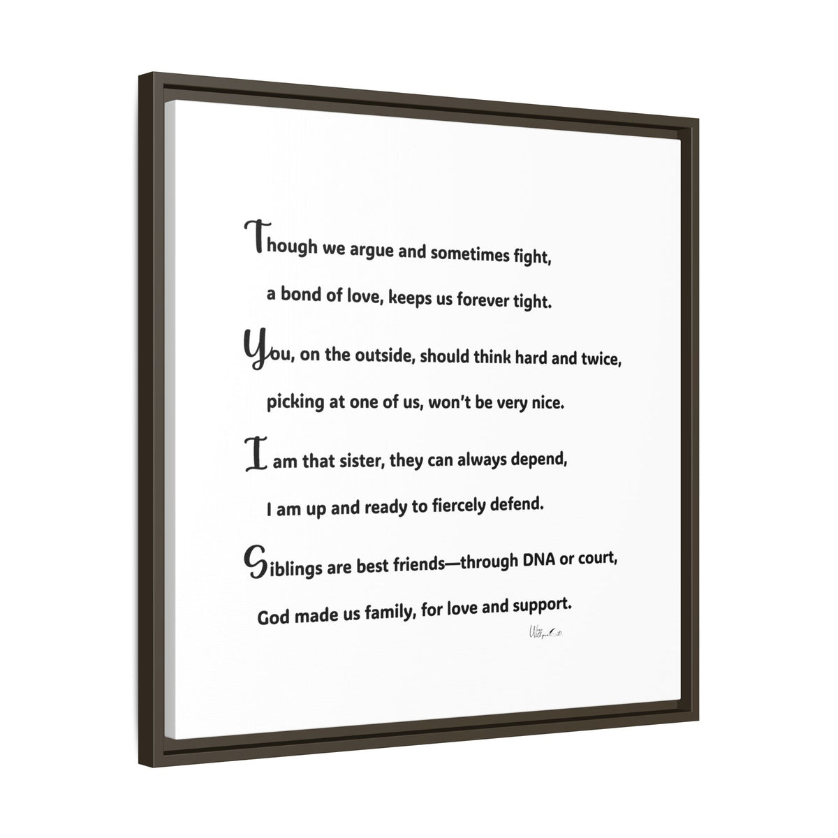 Matte Canvas, Framed (Multi-color)