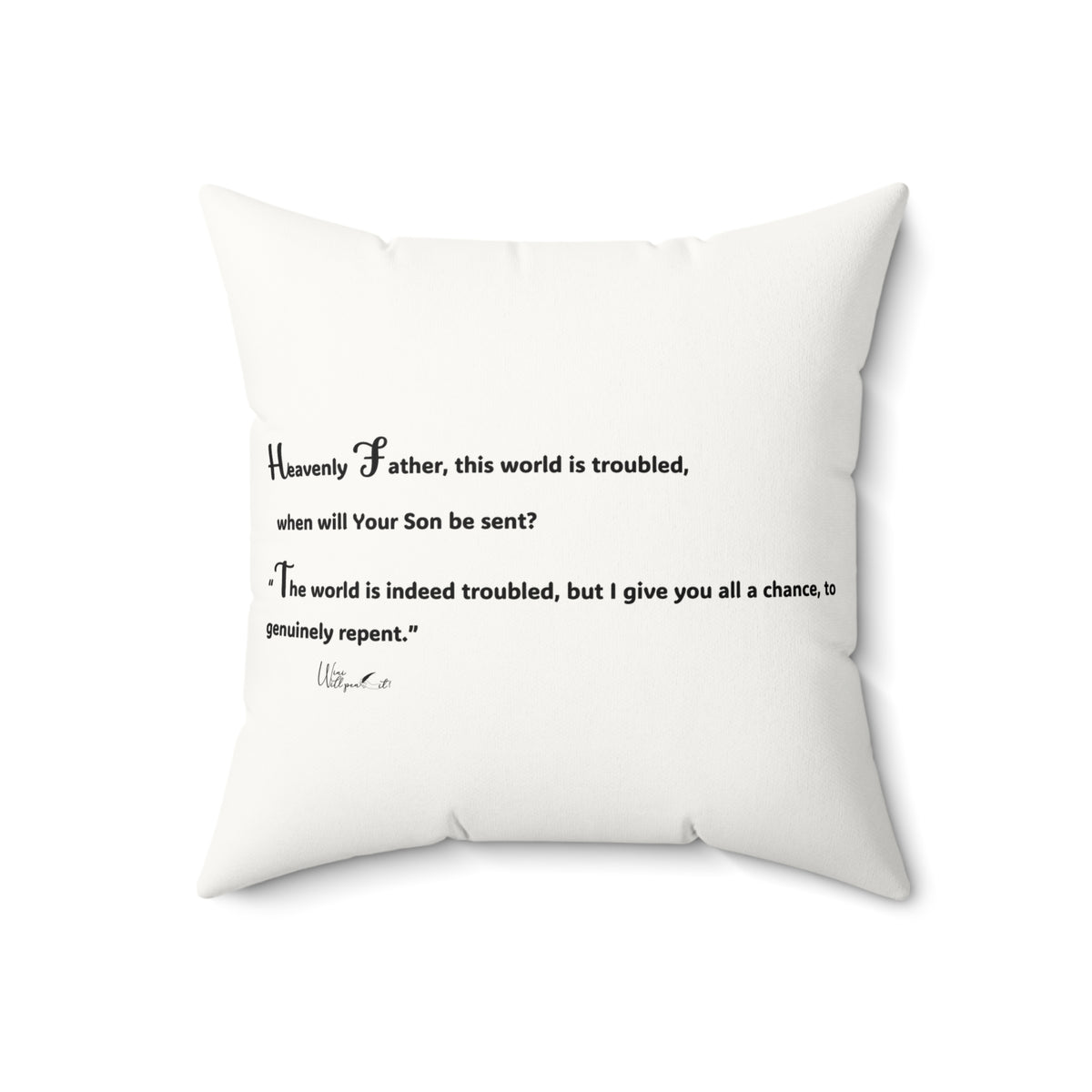 Faux Suede Square Pillow