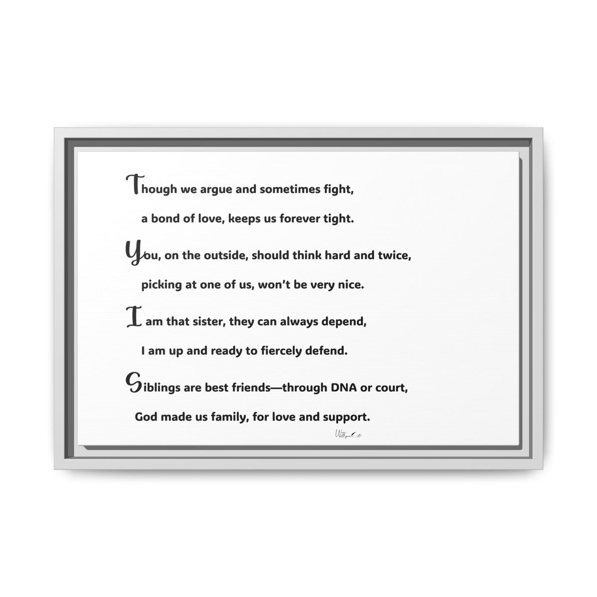 Matte Canvas, Framed (Multi-color)