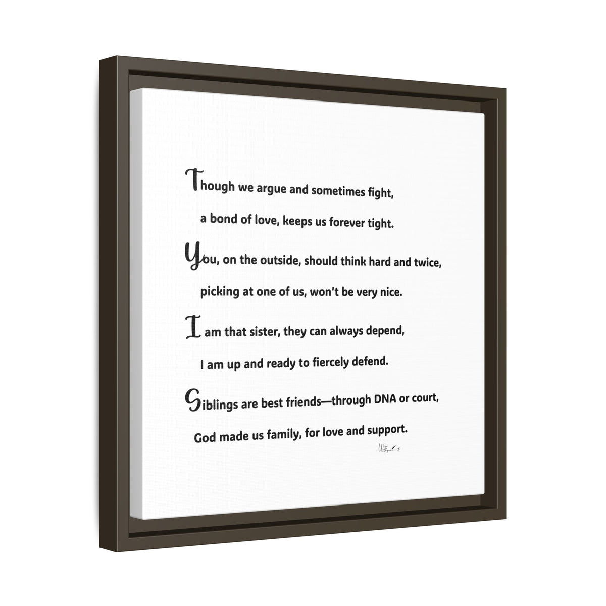 Matte Canvas, Framed (Multi-color)