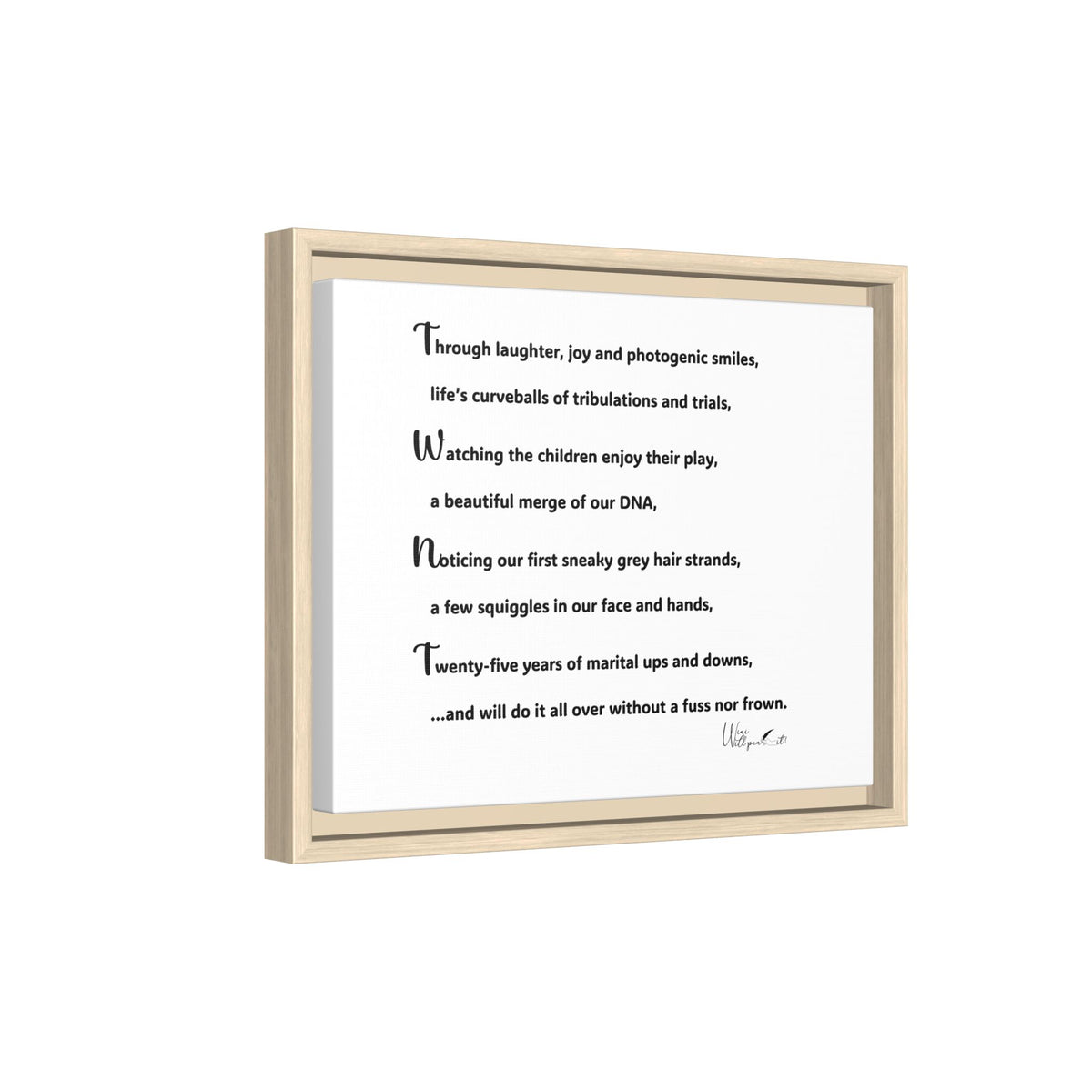 Matte Canvas, Framed (Multi-color)