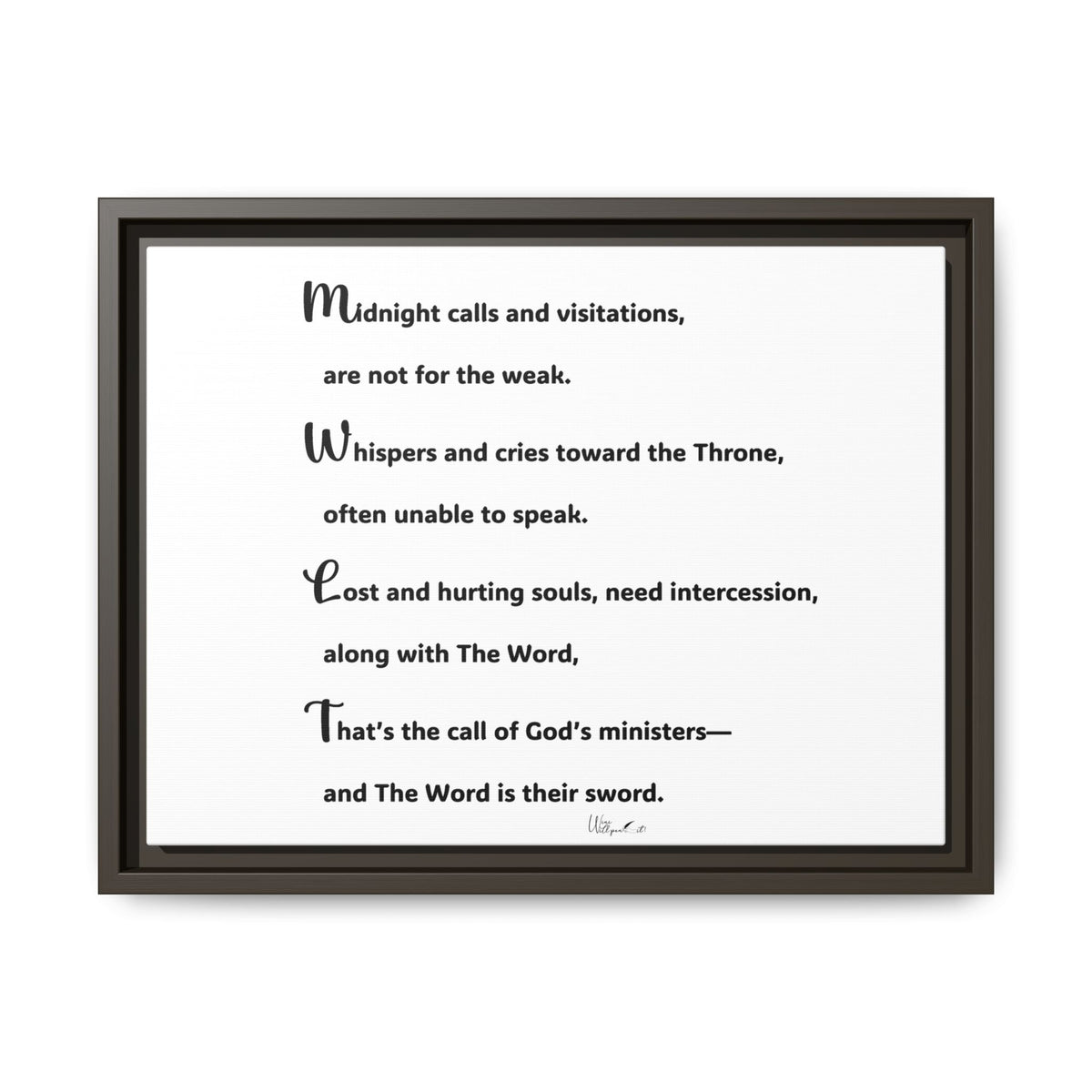 Matte Canvas, Framed (Multi-color)