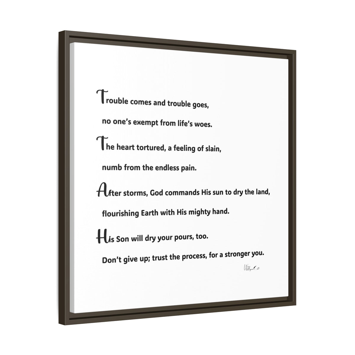 Matte Canvas, Framed (Multi-color)