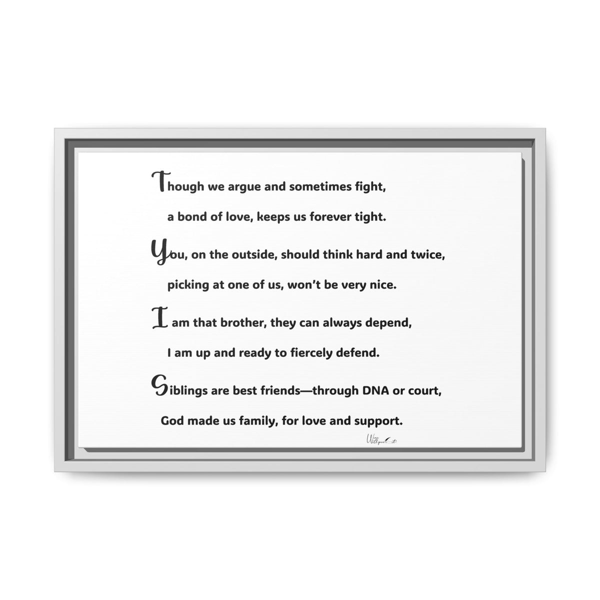 Matte Canvas, Framed (Multi-color)