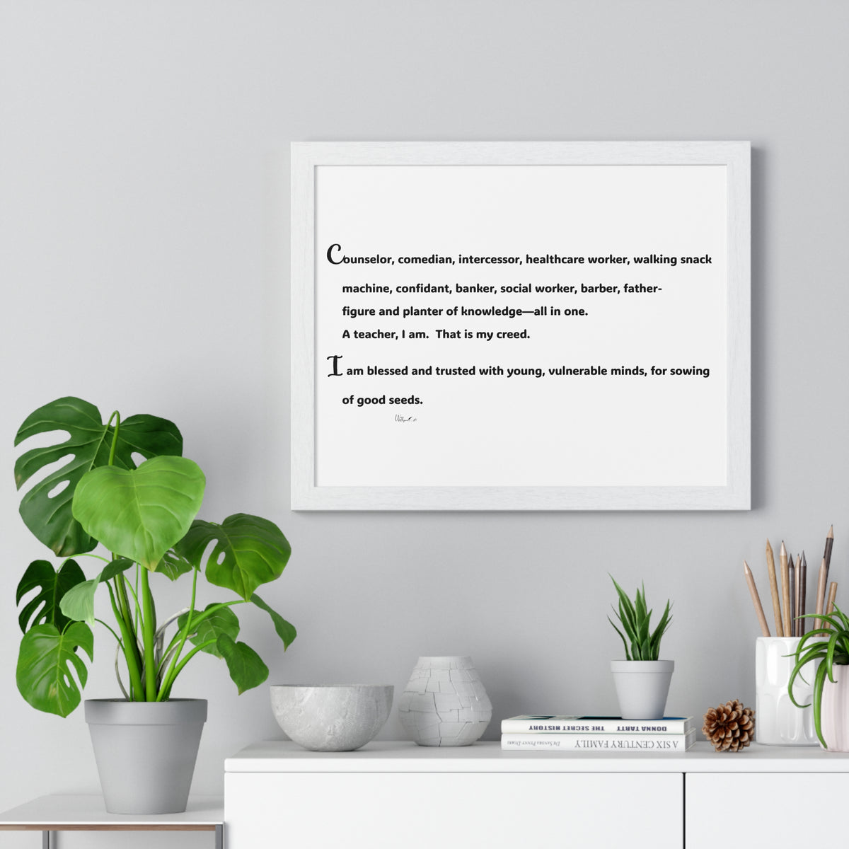 Horizontal Framed Poster