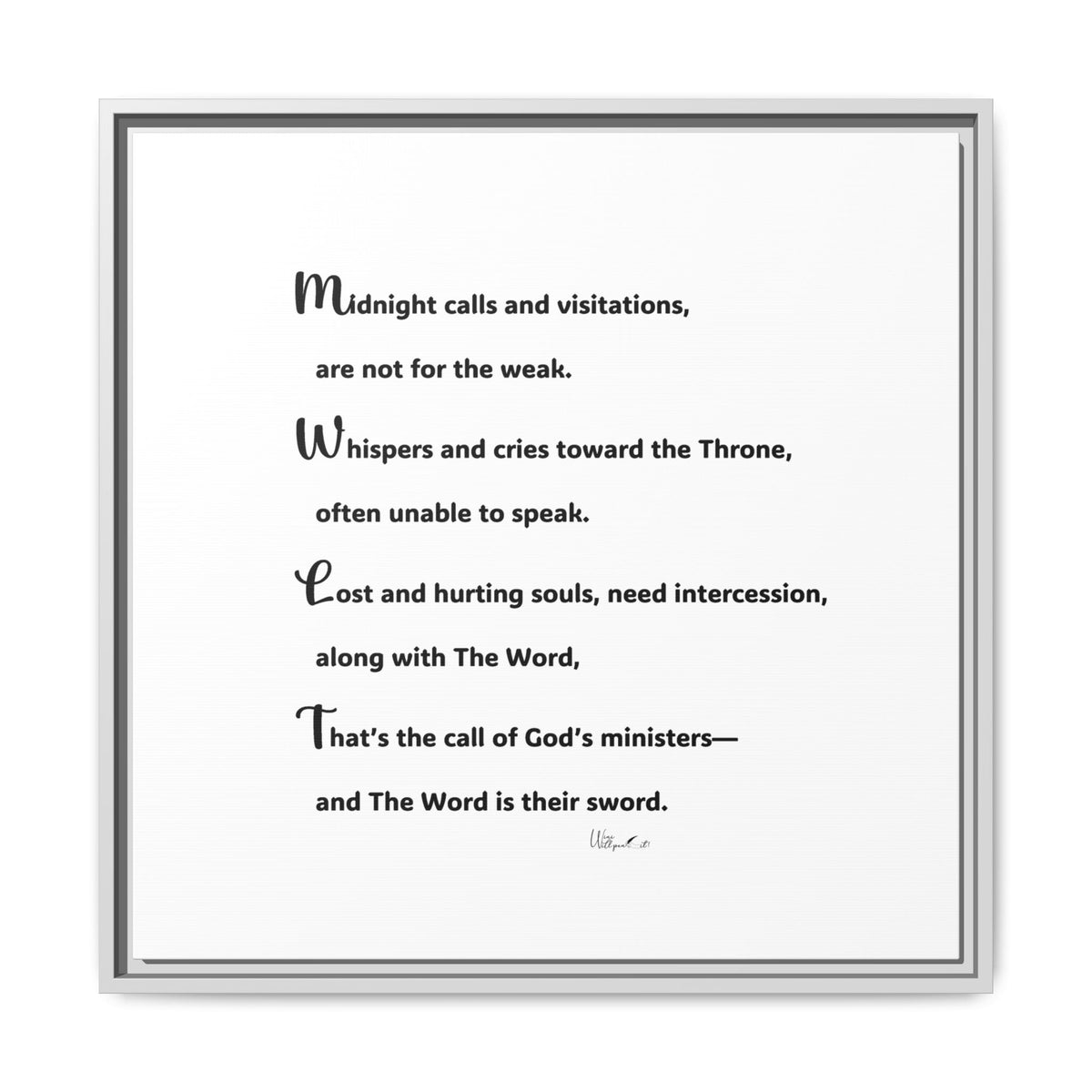 Matte Canvas, Framed (Multi-color)