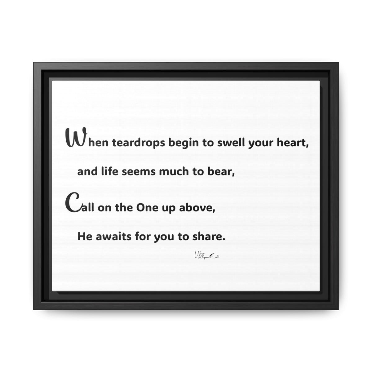 Matte Canvas, Framed (Multi-color)