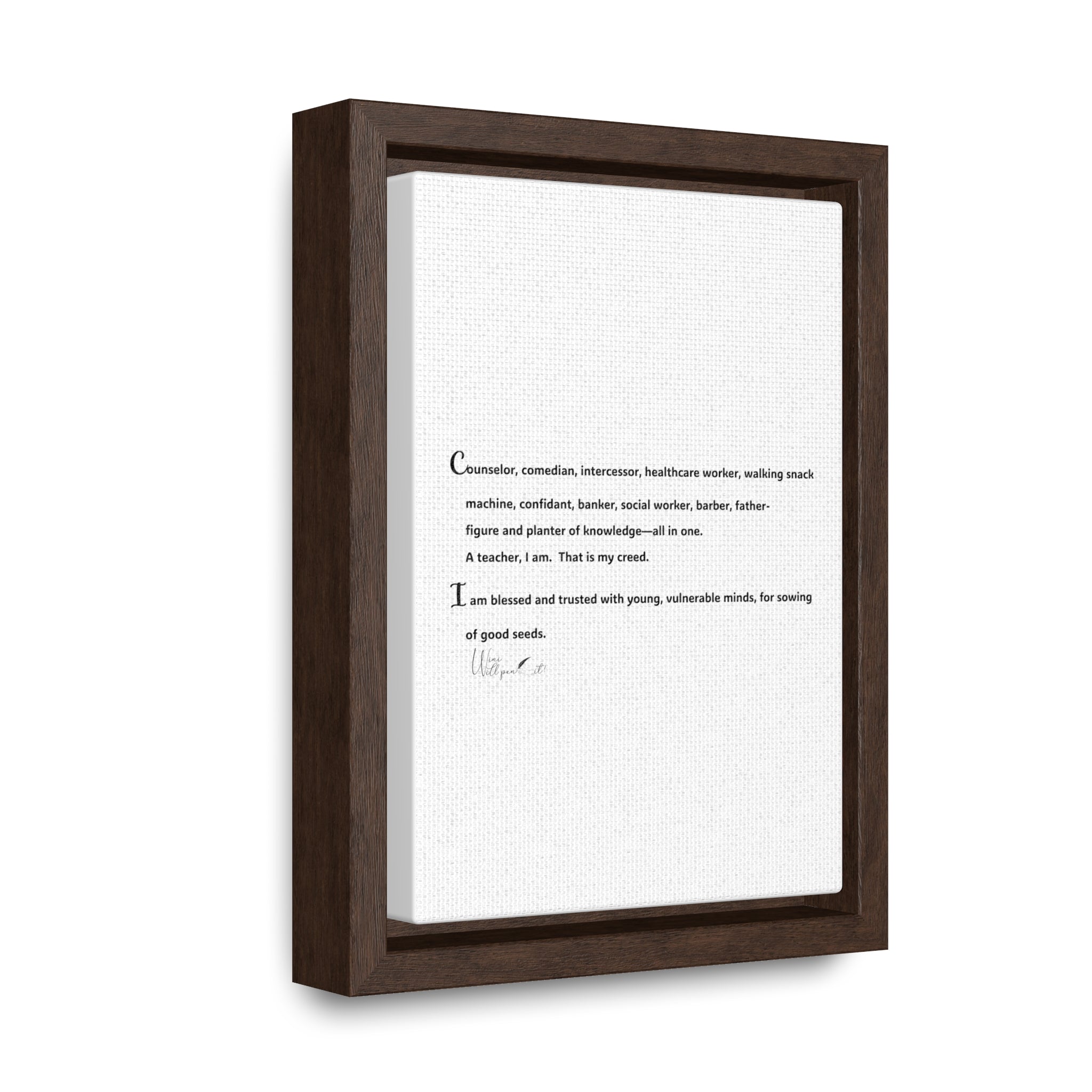 Gallery Canvas Wraps, Vertical Frame