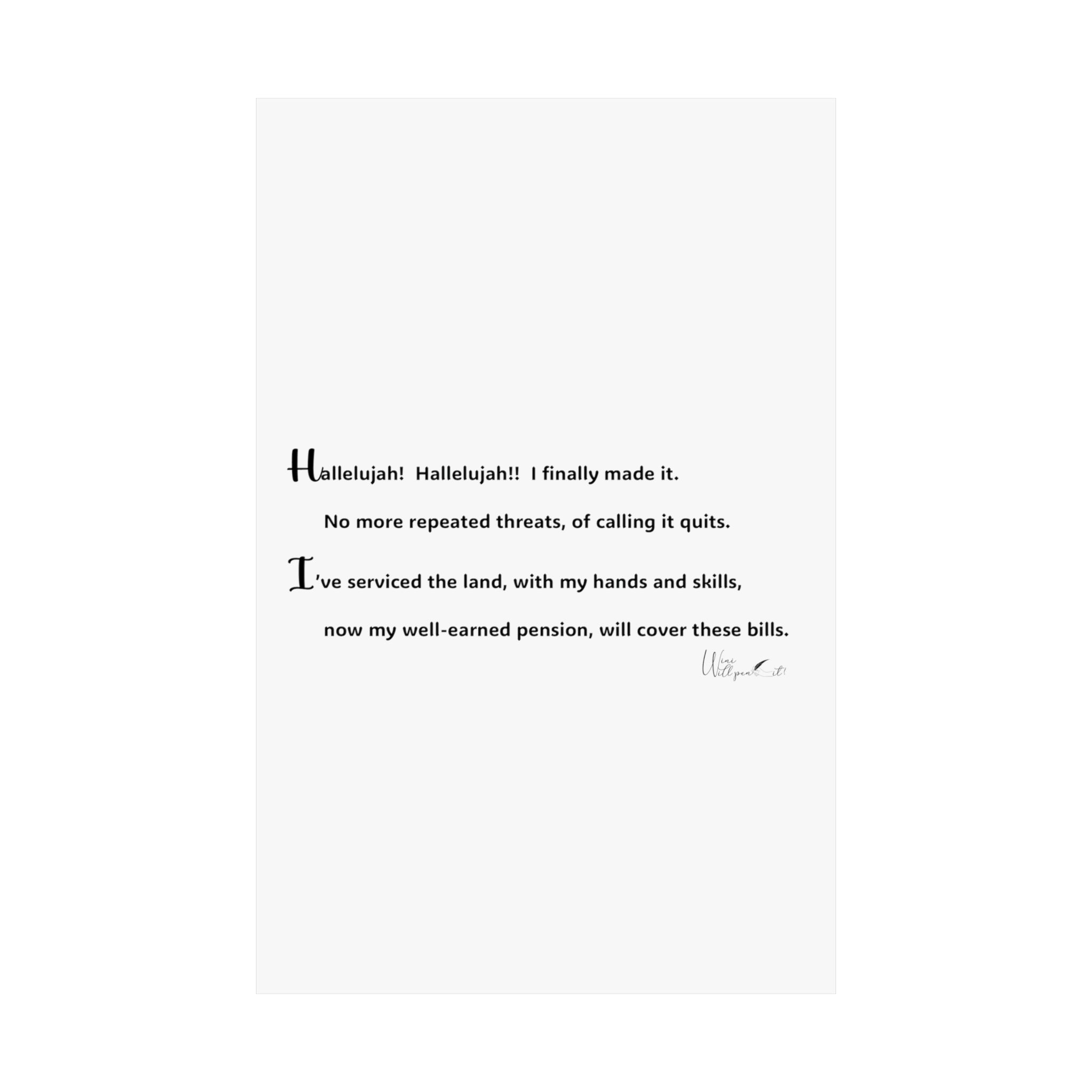 Matte Vertical Posters