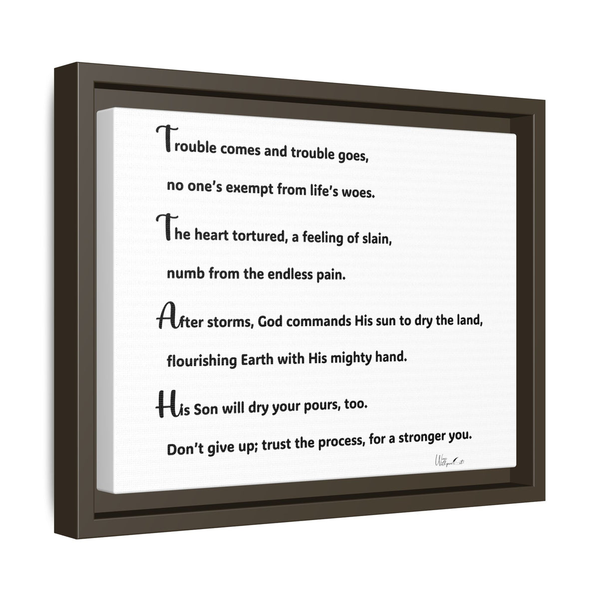 Matte Canvas, Framed (Multi-color)