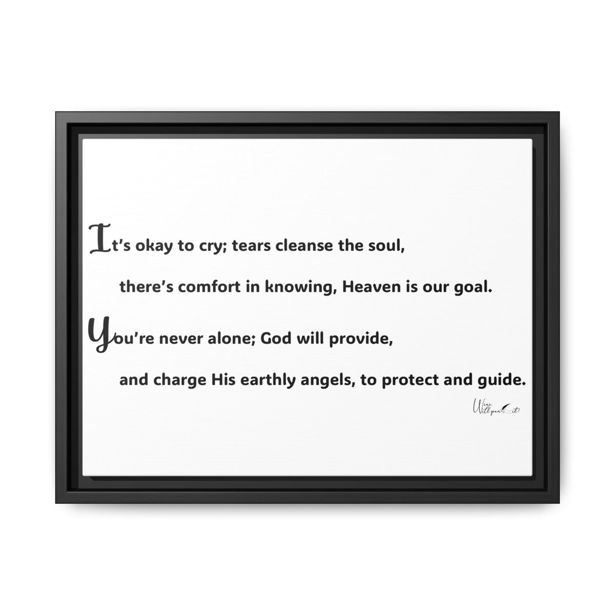 Matte Canvas, Framed (Multi-color)
