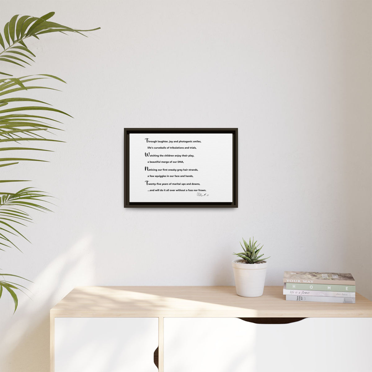Matte Canvas, Framed (Multi-color)