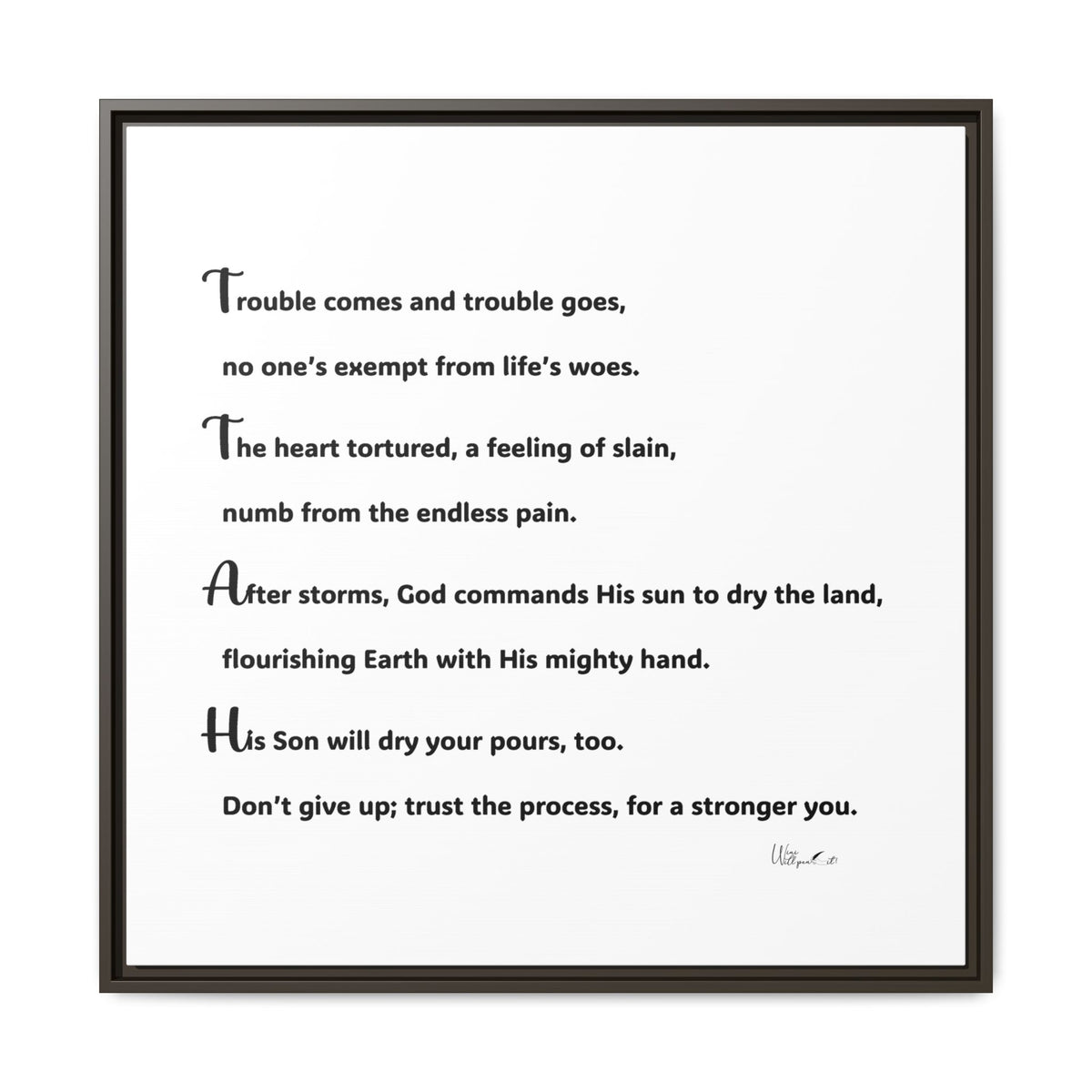 Matte Canvas, Framed (Multi-color)